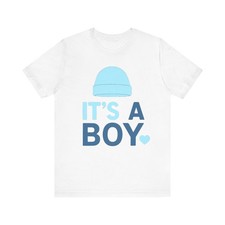 Camiseta Unisex Gender Reveal, Camiseta Baby Shower, Camisa It's a Boy, Embarazo