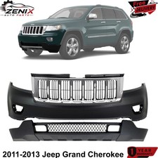 Front Bumper Cover Grille Assembly Kit For 2011-2013 Jeep Grand Cherokee Front Bumper Cover Grille Assembly Kit For 2011-2013 Jeep Grand Cherokee