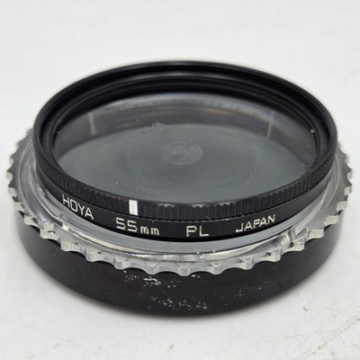 Hoya 55mm PL Filter only,  Polarizer Polarizing with Case