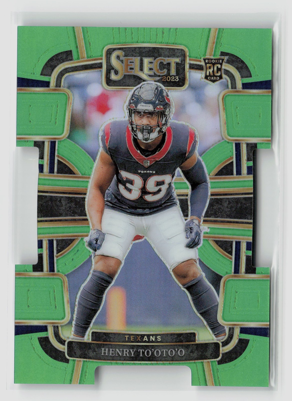 Henry To'oTo'o Panini Select #39 Neon Green