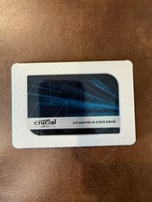 Crucial MX500 4TB 2.5in SATA SSD CT4000MX500SSD1 - 100% Health (Used, Tested)