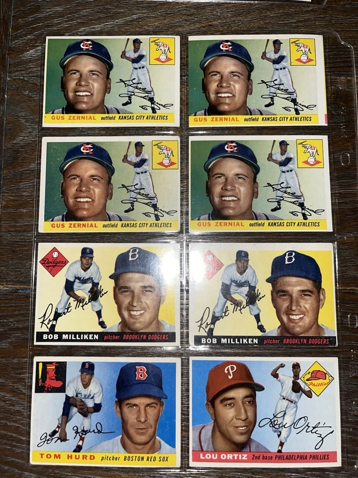 Lote de tarjetas de béisbol 1954 Topps. Foto 4 de 4