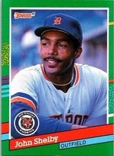 John T. Shelby Detroit Tigers 563 Donruss 1990 Baseball Card