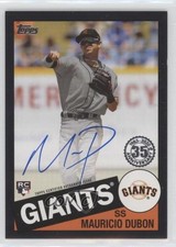 2020 Topps 1985 Baseball Series 2 Black 144/199 Mauricio Dubon #85A-MD Auto g2u