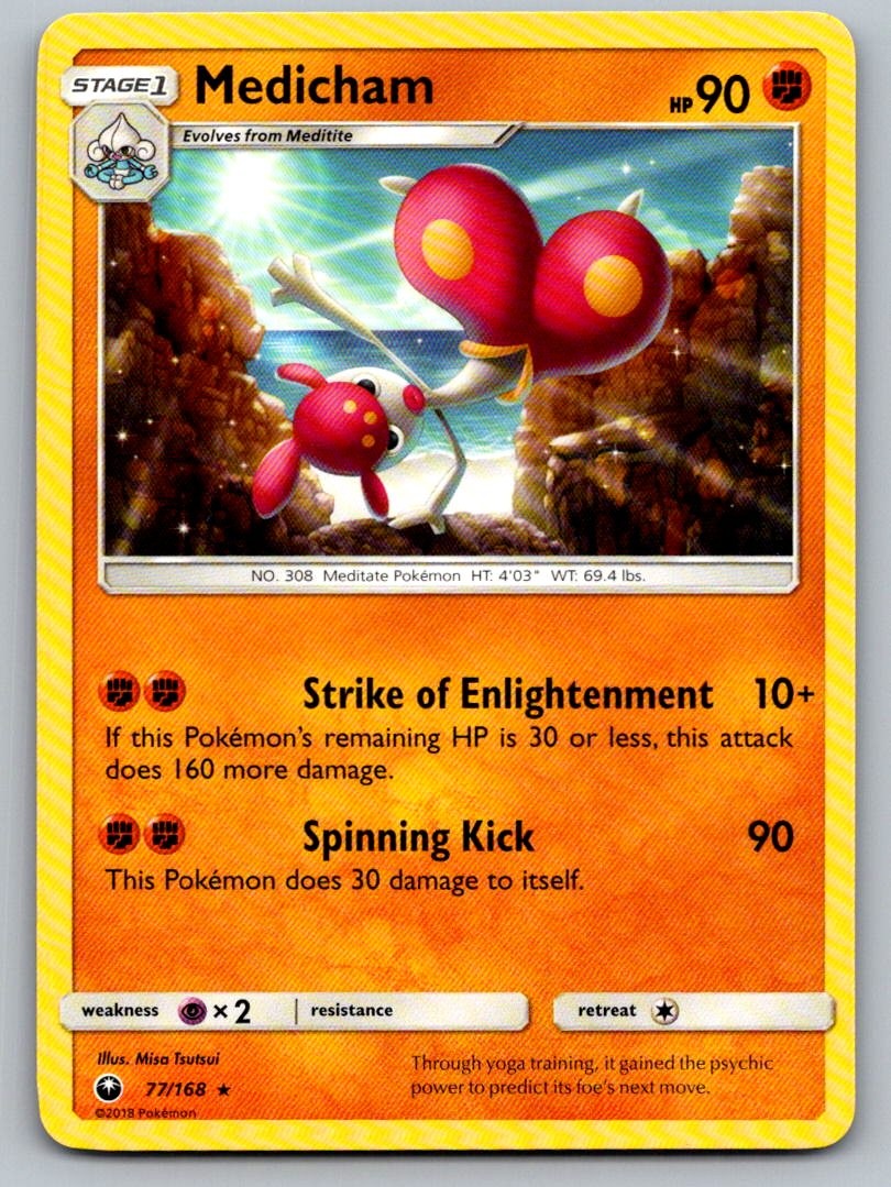Medicham 77/168 Rare Celestial Storm Pokemon Lightly Played