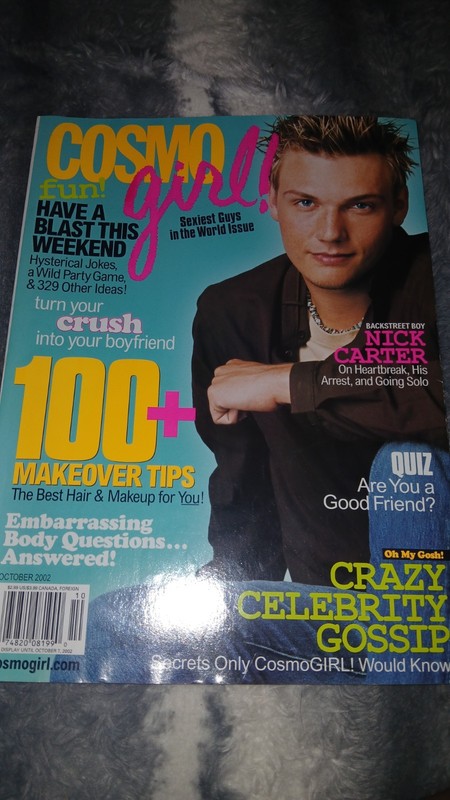 Cosmo Girl Magazine October 2002 Nick Carter Cover BSB Vol #4 Issue #8
