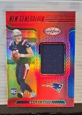 2022 Panini Certified - Jerseys Bailey Zappe #NGJ-BZ Mirror Red 90/199 (MEM, RC)