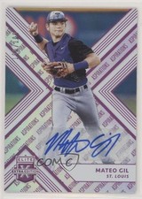 2018 Panini Elite Extra Edition Aspirations Purple /100 Mateo Gil #107 Auto 0t2