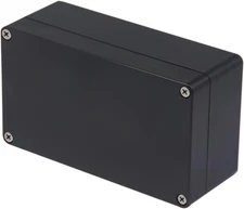 IP65 Waterproof Junction Box ABS Plastic Black Electrical Project Case 6.22X3.54