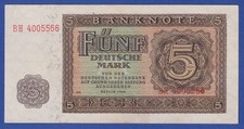 SBZ Banknote Deutsche Notenbank 5 DM Berlin 1948