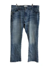 True Craft Jeans Boot Cut Denim Pants Outdoors Work Mens 37X 33.5 Actual Stretch