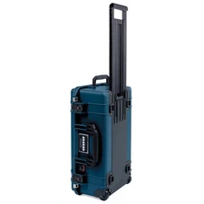 Deep Pacific Blue & Black Pelican 1535 Air case.  Empty.  TSA Locking latches.