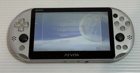 Sony PS Vita PCH-2000 PCH 2000 Console Silver w/8GB memory card - Very Good