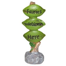 1392 - 4" Sign - Fairies Welcome Here 14-20 