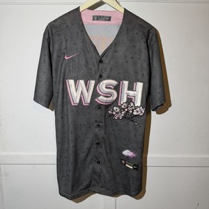Maillot de baseball gris femme Washington Nationals Cherry