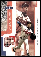 Greg Maddux 2001 Fleer Game Time #31 Atlanta Braves FREE SHIPPING AutographDen