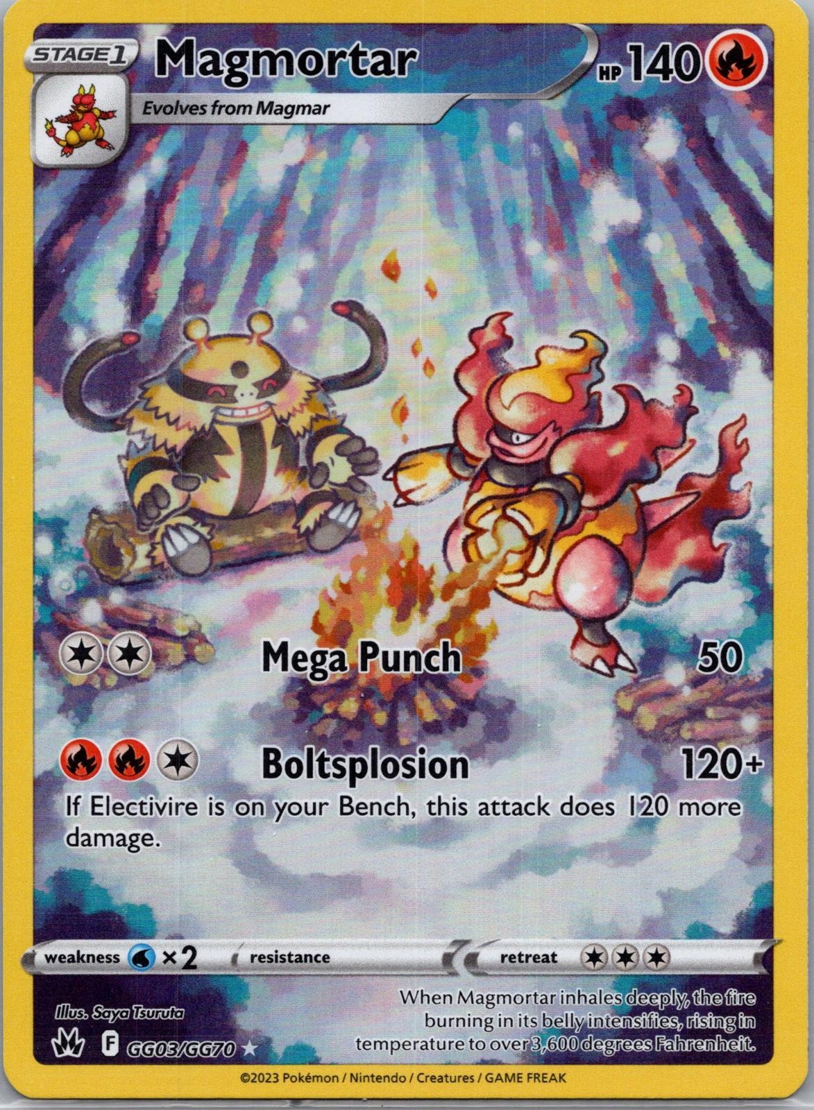 Pokemon Crown Zenith Galarian Gallery Magmortar GG03/GG70 Holo NM