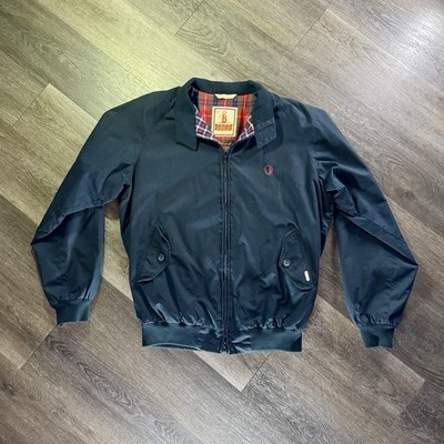 Baracuta England G9 Harrington Ben Sherman Black Jacket Mens Sz L