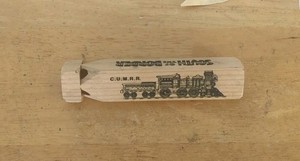 Vintage South Of The Border - Wooden Train Whistle - Dillon - South Carolina