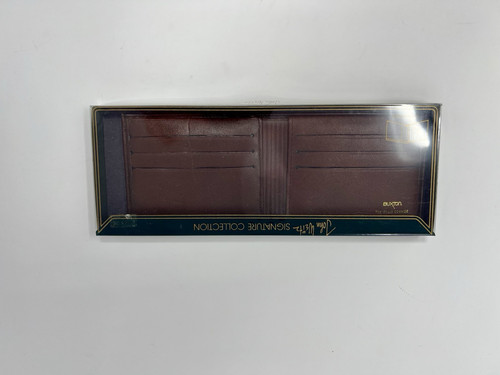 BUXTONLeather Thin Fold Wallet Thinfold Cowhide NIB Vintage Light Crease Inside - Bild 1 von 4