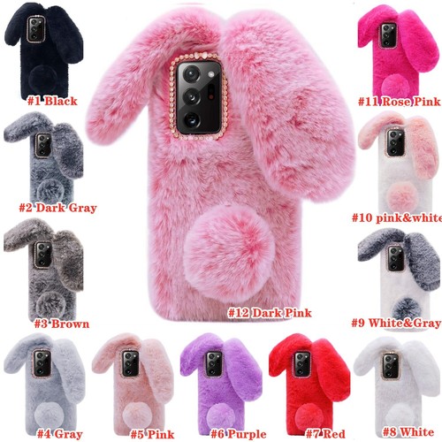 Girly Cute Pet Nap Case , Cute Faux Fur Fluffy Plush Shockproof Warm Phone Cover - 第 1/27 張圖片