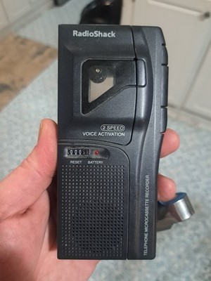 RadioShack 43-476 Voice Activated Microcassette Recorder 2-Speed Not Tested #4