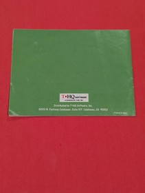 Swamp Thing NES Cartridge and Manual