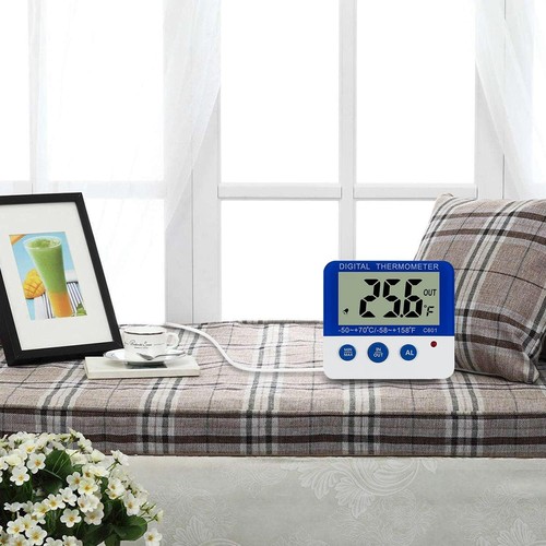 Digital Fridge Thermometer with Magnetic Mount & Stand Calibrated Freezer The... - Picture 7 of 7