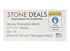 Mosaic Mesh Back Mounted Tile 12"x12" 10 Count Non-Sticky Manufacturer Direct