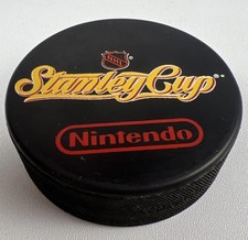 Vintage 1993 Nintendo Stanley Cup Promo Hockey Puck Super SNES Video Game Rare