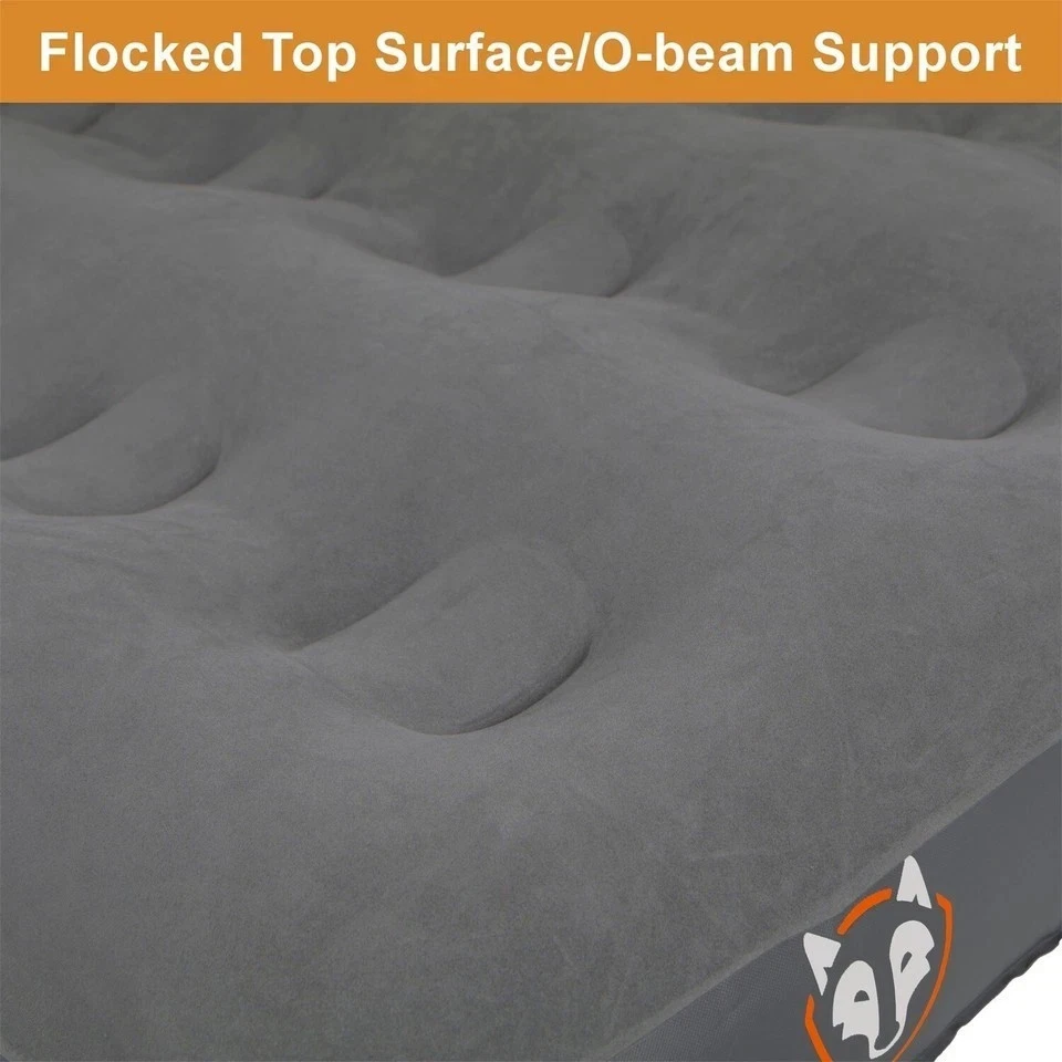 Colchón de aire Rightline Gear Truck con bomba - se adapta a camas de 5,5-8', tamaño completo, gris Foto 4 de 4