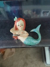  Vintage Mermaid Lefton Redhead  Wall Hanging