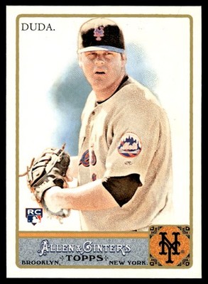 2011 Topps Allen & Ginter Lucas Duda #227 Rookie New York Mets