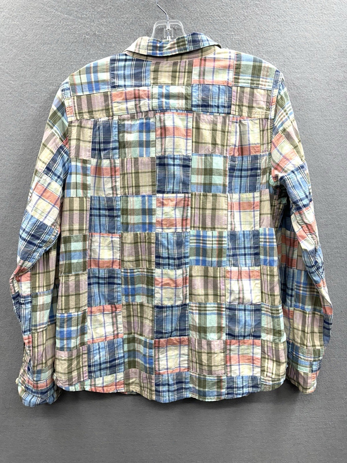 LL Bean Womens Patchwork Plaid Button Down Shirt … - image 5
