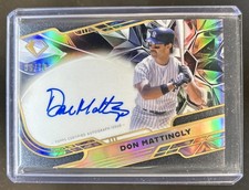 2025 Topps Diamond Icons Don Mattingly Chrome Auto Black Refractor #/10 Yankees