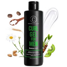 Curl Defining Gel for Men Anti Frizz Wavy Curly Hair Shea Butter 6oz