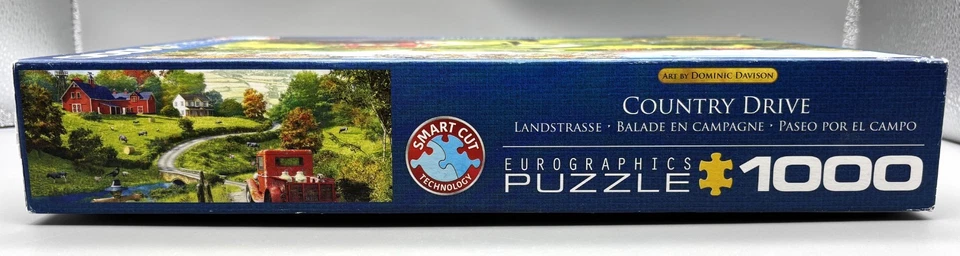 Eurographics 1000 Piece Jigsaw Puzzle Country Drive Complete VGC - Image 4 of 4