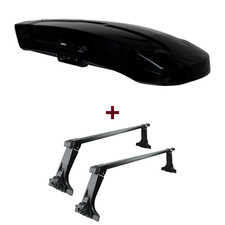 Dachbox Thule Vector M + Dachtr&auml;ger Thule SquareBar f&uuml;r Mercedes G-Modell W460