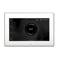 Mr Steam iSteamX Steam Shower Control and Steamhead in White Nouveau Bronze