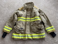 FIRE FIGHTING BUNKER JACKET QUAKER SAFETY TURNOUT GEAR SIZE 46-32-35
