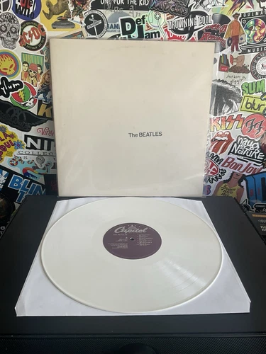 BEATLES ST WHITE ALBUM 2LP VG++ WHITE VINYL SEBX-11841 CAPITOL STEREO