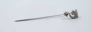 Antique Victorian Era Stanhope Stickpin Sterling Silver w/ Risqué Lens View