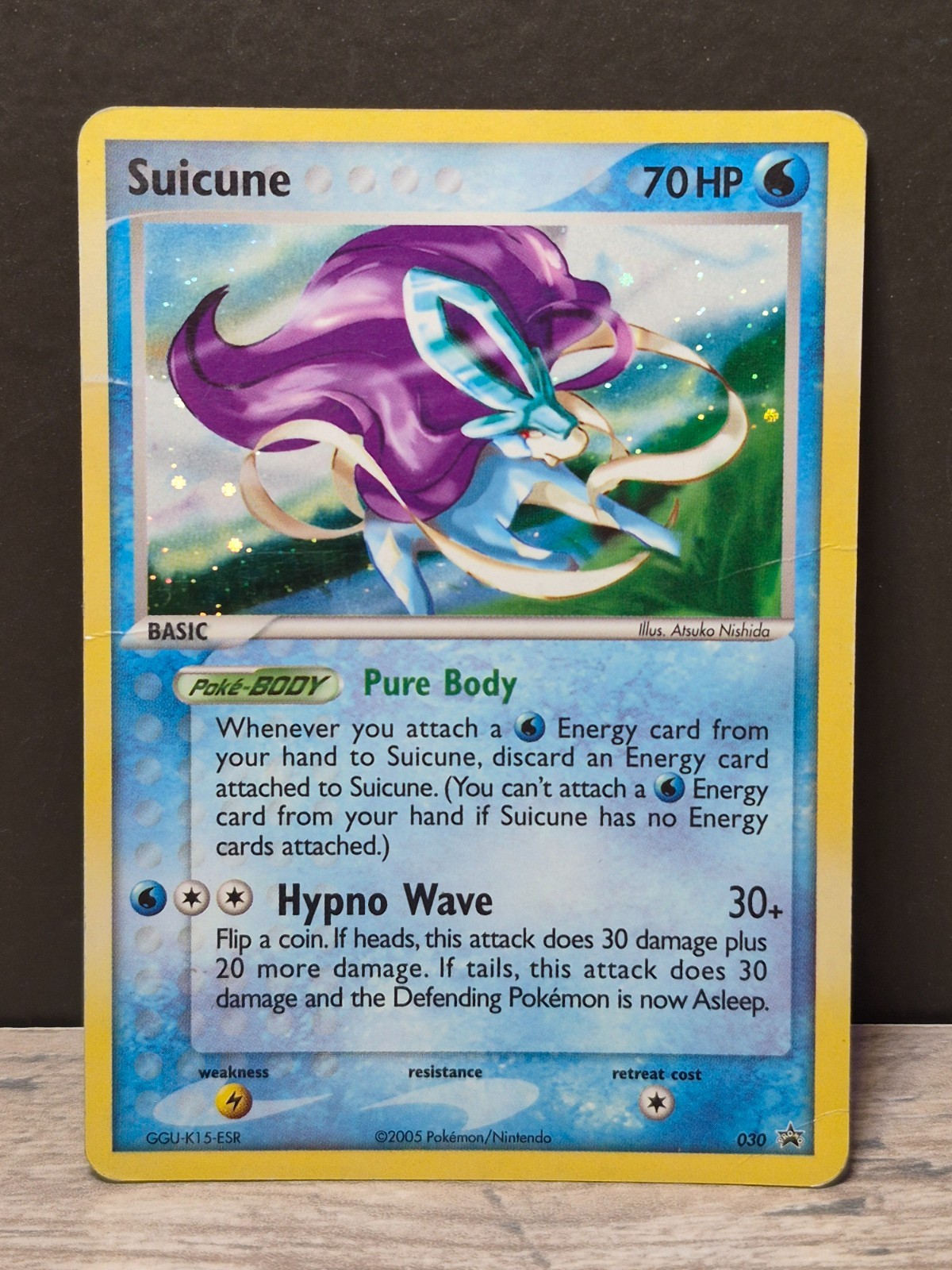 Pokemon Suicune 030 Black Star Promo 2005 Holo Rare Pokémon TCG