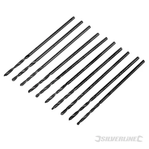 Drill Bits 1mm - 8mm Available x 10 Bits Metal Steel Wood Plastic Silverline HSS