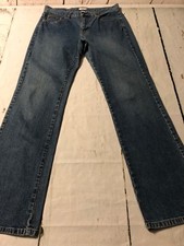 Calvin Klein Women's Jeans Boot Cut Stretch Distressed Jeans Size 8 X 31