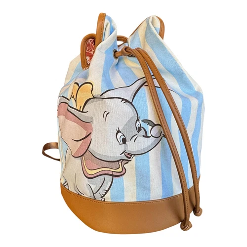 Loungefly Disney Dumbo Striped Drawstring Bucket Bag Backpack
