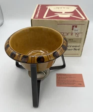 Fondue Set Spring Switzerland Toblerone Model 365-6 Vintage