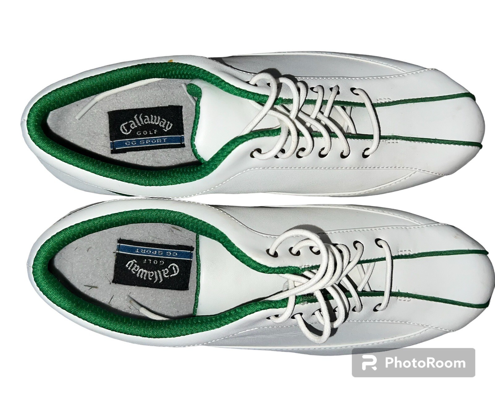 Callaway Ladies Sport Newport W349 Leather White And Green Golf Shoes