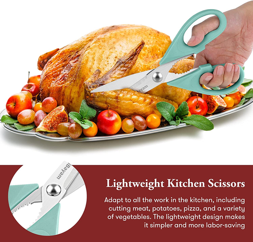 Kitchen Shears, Kitchen Scissors Heavy Duty Meat Scissors Poultry Shears, Dishw - Picture 5 of 12