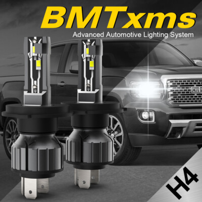 2pcs H4 9003 Super White 30000LM 6500K LED Headlight Bulbs Kit High Low Beam